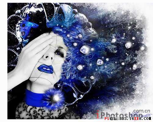 Snow Queen photo effect in adobe photoshop cs