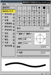 Photoshop详解笔刷面板的应用