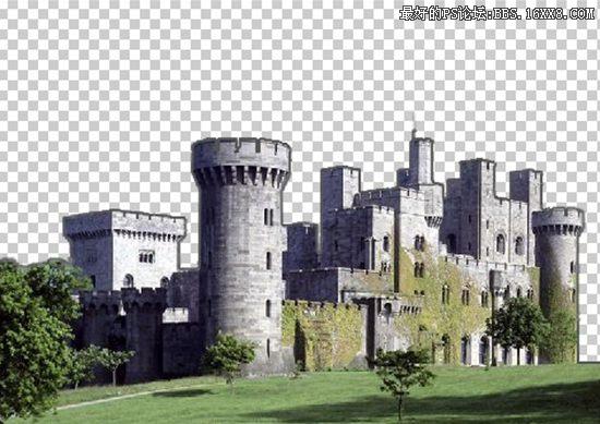 Photoshop照片合成:恐怖城堡