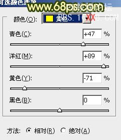 PS调出外景情侣图片古典暗调黄绿色