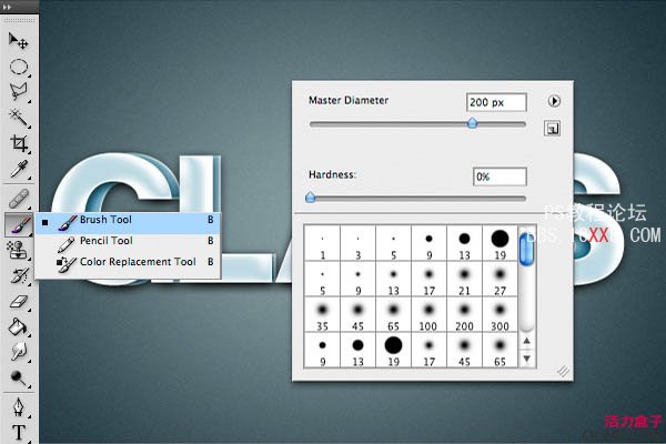 PS教程:打造3D质感反光艺术字