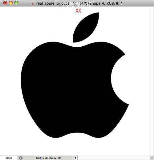 photoshop教程:打造真苹果标志