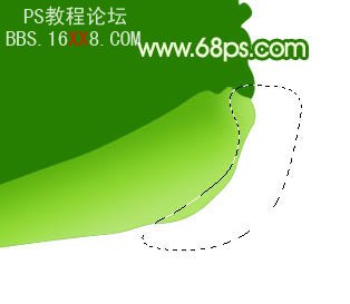 PS教程:绘制一棵新嫩的白菜