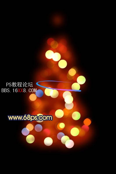 PS教程:制作斑斓的光影圣诞树