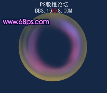 PS教程:制作漂亮的彩色气泡
