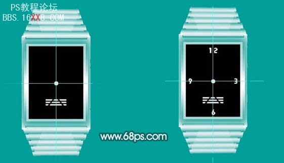 PS教程:制作漂亮的时尚手表