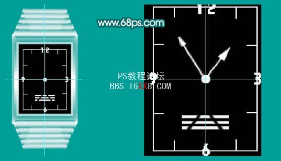 PS教程:制作漂亮的时尚手表