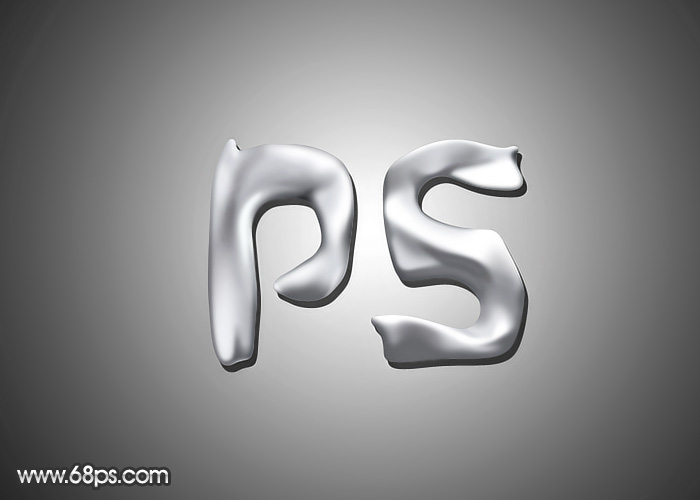 ps打造表面凹凸不平的银质金属字[组图