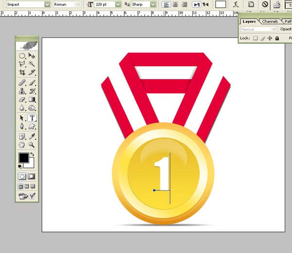 Gold Medal Vector L How to Design Golden Medal Vector Graphic Tutorial