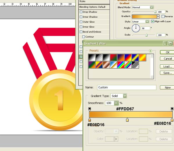 Gold Medal Vector M How to Design Golden Medal Vector Graphic Tutorial