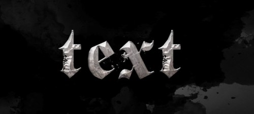2 clipping mask 500x225 Create a Burning Metal Text with Melting Effect in Photoshop