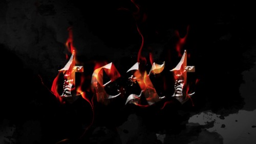 3 effect 500x281 Create a Burning Metal Text with Melting Effect in Photoshop