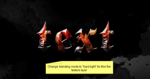 3 blend 500x264 Create a Burning Metal Text with Melting Effect in Photoshop