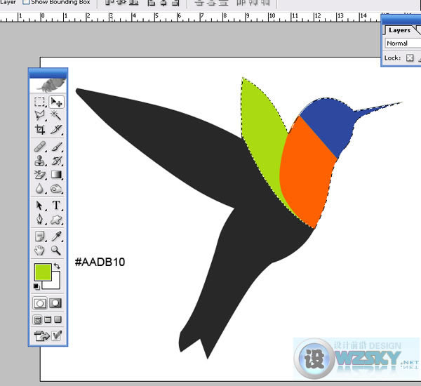 Colorful Humming Bird E Make Colorful Humming Bird Vector in Photoshop