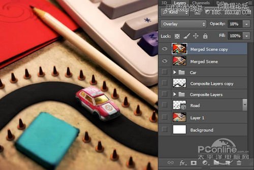 Photoshop CS6设计桌面上的创意跑道,PS教程,16xx8.com教程网