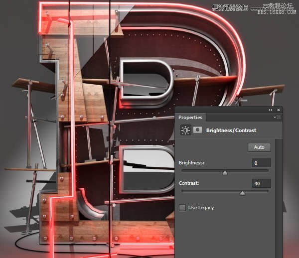 Photoshop结合C4D制作三维立体艺术字,PS教程,16xx8.com教程网