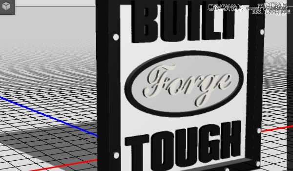 Photoshop制作3D立体效果的金属字教程,PS教程,16xx8.com教程网