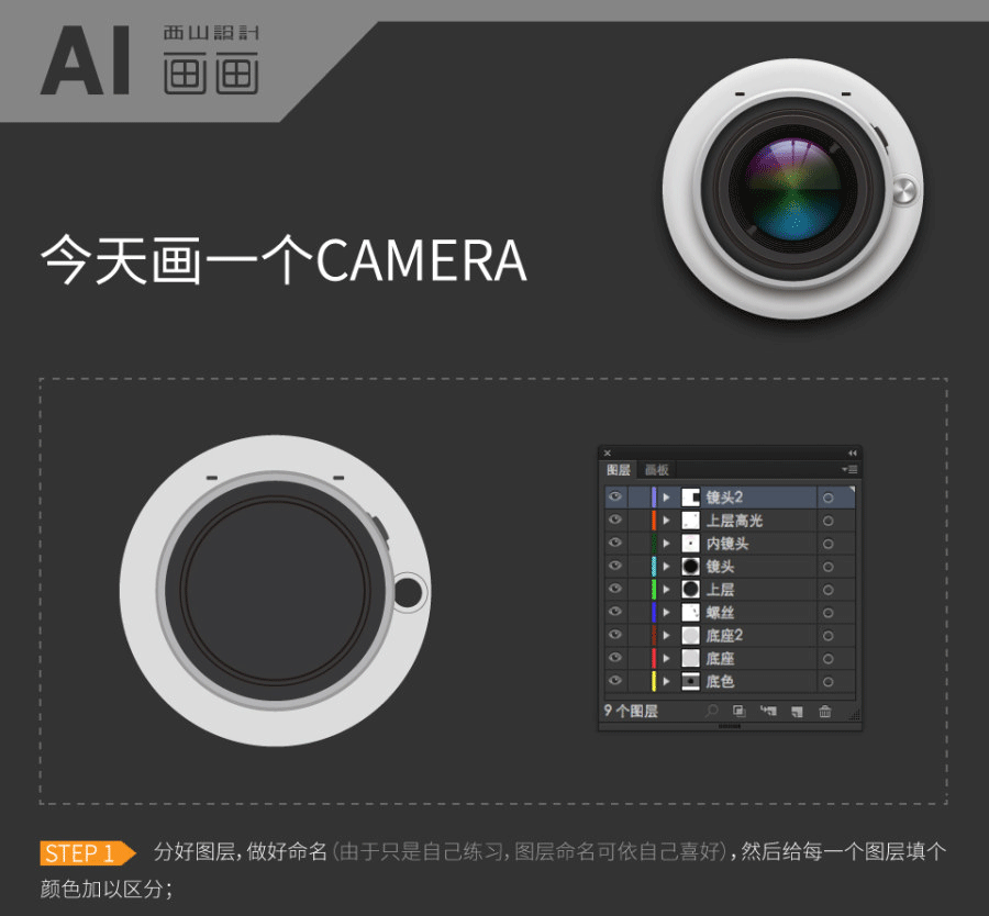 教你用AI画一个写实的相机