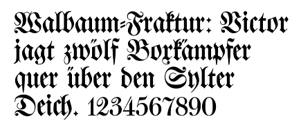 字体知识！德国哥特体。