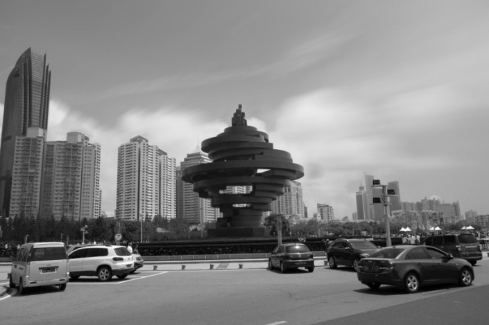 单色效果，教大家制作延时摄影城市照片_www.xiutujiang.com