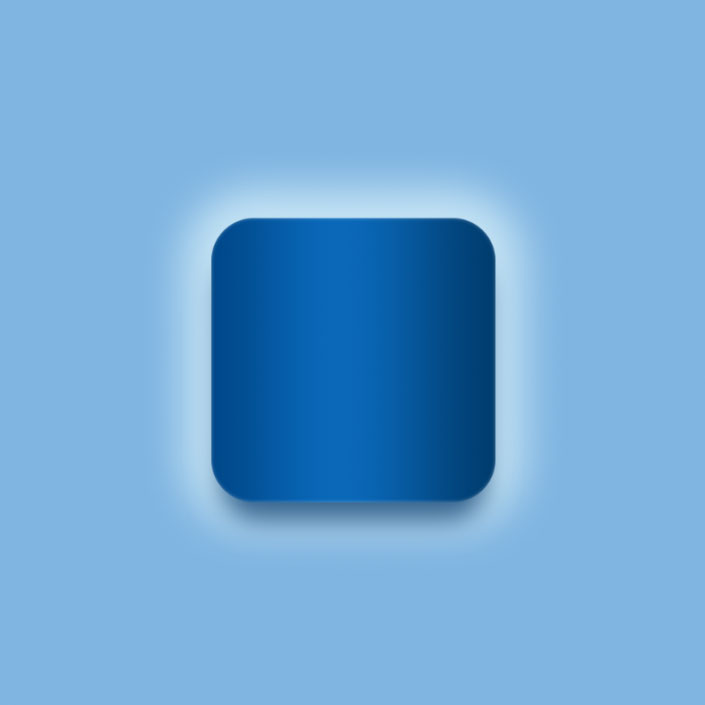 UI图标，设计一个蓝色ICON按钮图标教程_www.16xx8.com