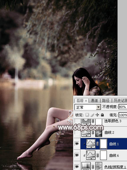 后期调色，用PS制作唯美红褐色人像_www.xiutujiang.com