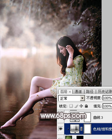 后期调色，用PS制作唯美红褐色人像_www.xiutujiang.com