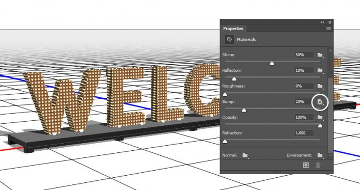 3D字体，用PS制作立体风格的矩阵LED字体_www.xiutujiang.com