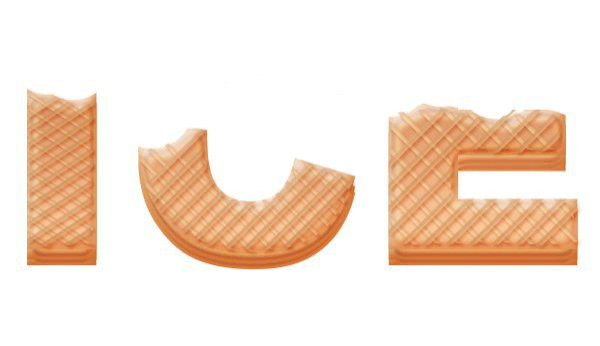 饼干字，用ps创建一个令人垂涎欲滴的冰淇淋文字_www.xiutujiang.com