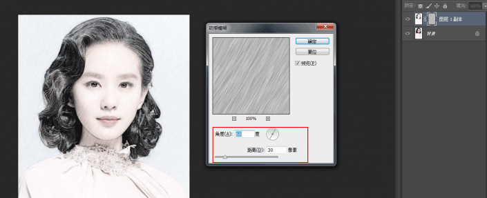 素描效果，用PS把刘诗诗的照片转化为逼真素描照_www.xiutujiang.com