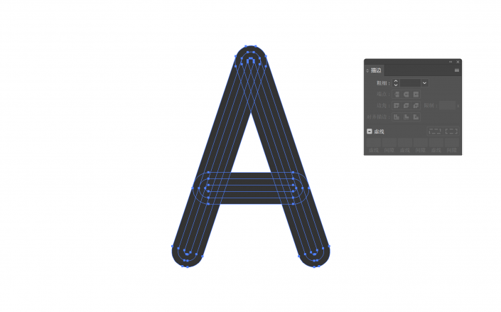 文字设计，用PS设计线型效果纹理的字母_www.16xx8.com