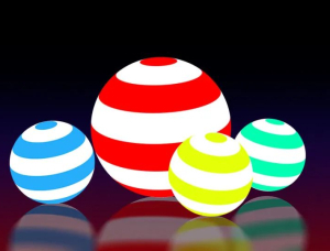 3D工具，在PS中制作缤纷色彩的3D小球