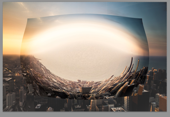 科幻合成，制作一张穿越天空的人物降落城市的科幻画面_www.16xx8.com