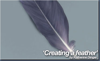  Photoshop笔刷工具绘制写意灰色羽毛（多图）