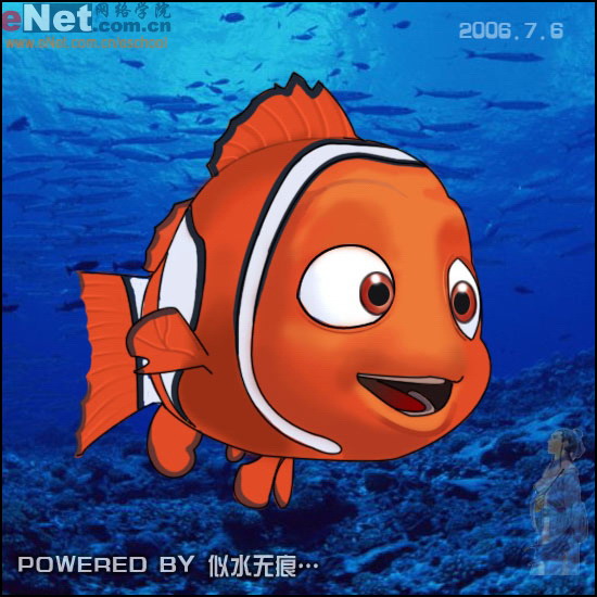  Photoshop打造海底总动员小鱼NEMO（图）