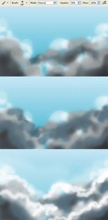 Create Fluffy Clouds and Suns Rays effects in adobe photoshop cs