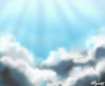 Create Fluffy Clouds and Suns Rays effects in adobe photoshop cs