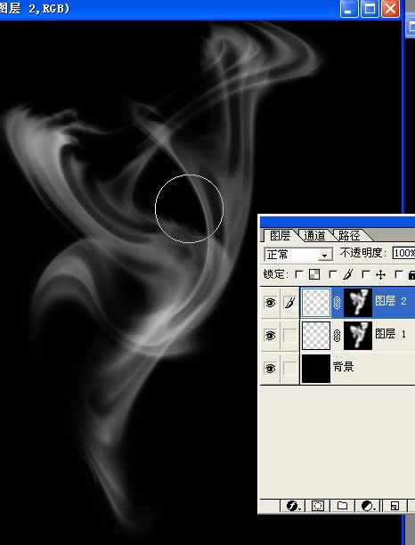 Photoshop滤镜轻松制作缭绕的烟雾