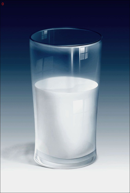 Photoshop教程:鼠绘装牛奶的玻璃杯[图]