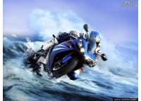 ps合成水中摩托车