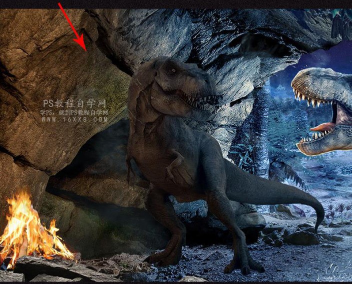 场景合成，用Photoshop合成《侏罗纪公园》的奇幻场景