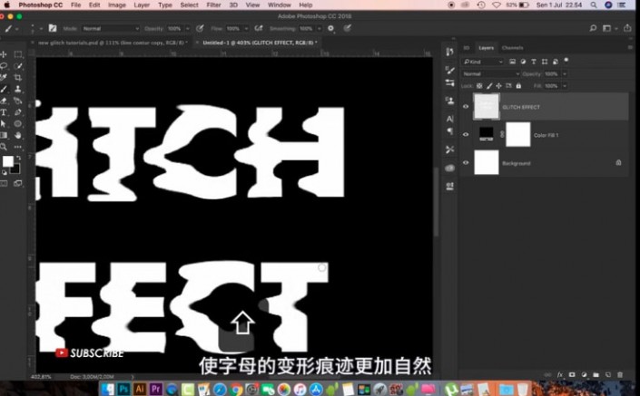 文字设计，通过PS设计炫酷故障效果文字海报_www.xiutujiang.com
