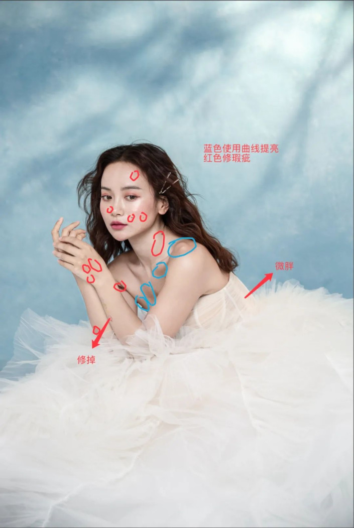 雪白色调，打造时下最流行的奶白色嫩透肌肤人像照片_www.xiutujiang.com