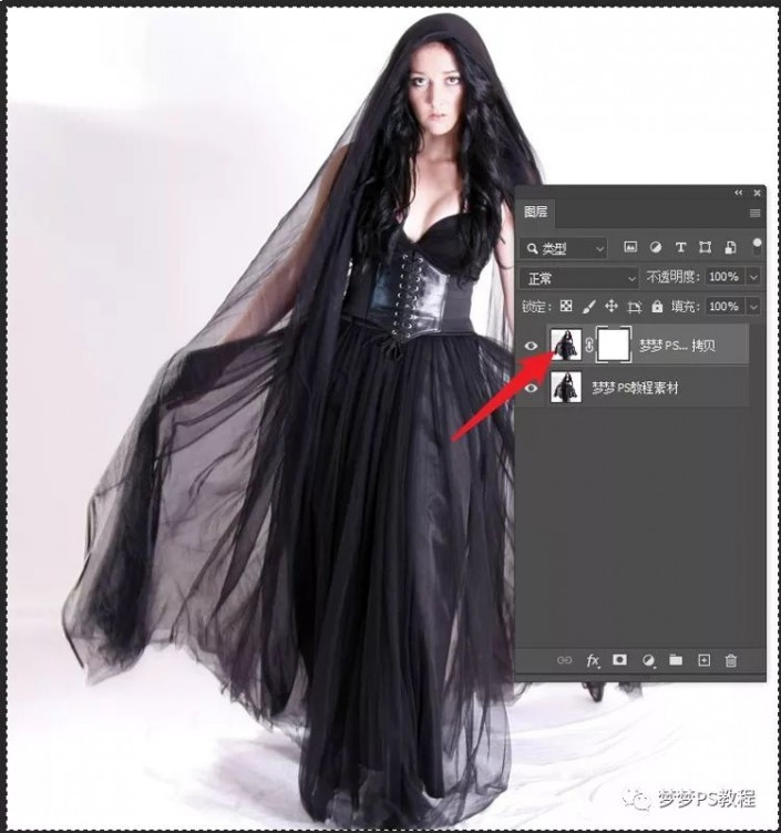 抠婚纱，通过ps抠出黑色透明的婚纱照片_www.xiutujiang.com
